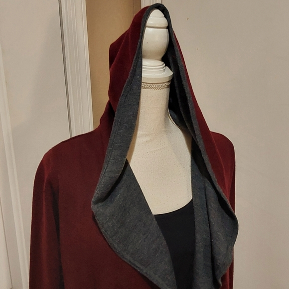 🌺 Like New BNCI Blanc Noir Open Front Sweater Jacket - Picture 3 of 13